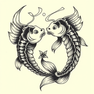 Japanese Pisces Tattoo