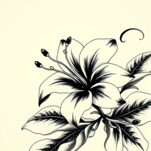 Japanese Plumeria Tattoo