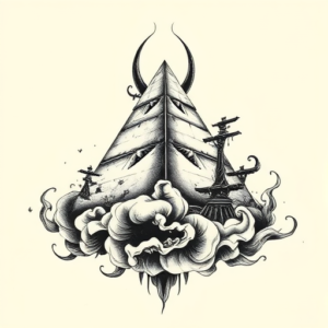 Japanese Pyramid Tattoo