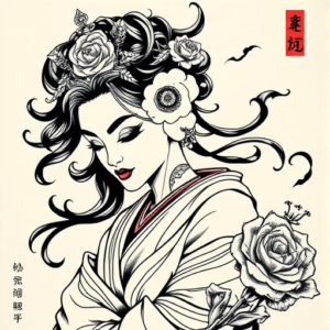 Japanese Queen Tattoo