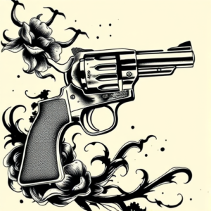 Japanese Revolver Tattoo