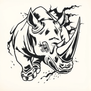 Japanese Rhino Tattoo