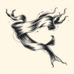 Japanese Ribbon Tattoo