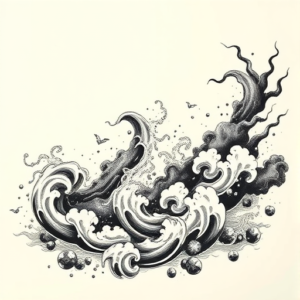 Japanese River Tattoo