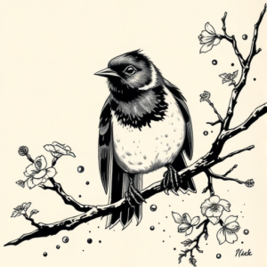 Japanese Robin Tattoo