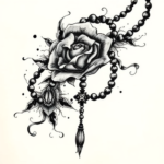 Japanese Rosary Tattoo
