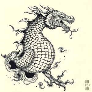 Japanese Scale Tattoo