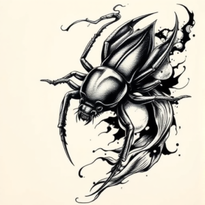 Japanese Scarab Tattoo