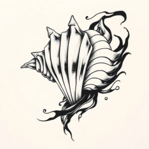 Japanese Seashell Tattoo