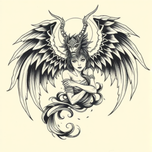 Japanese Seraphim Tattoo