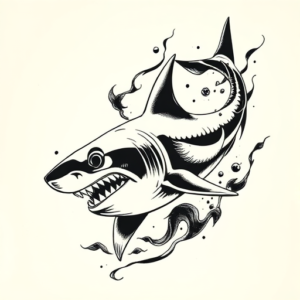 Japanese Shark Tattoo