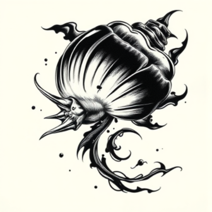 Japanese Shell Tattoo