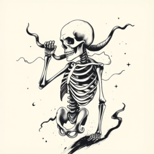 Japanese Skeleton Tattoo