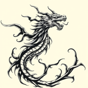 Japanese Slytherin Tattoo