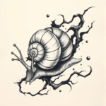 Japanese Snail Tattoo