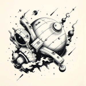 Japanese Space Tattoo