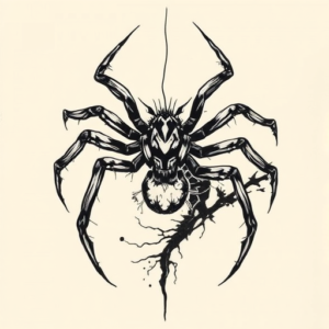 Japanese Spider Tattoo