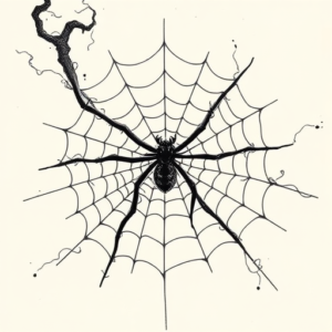 Japanese Spiderweb Tattoo