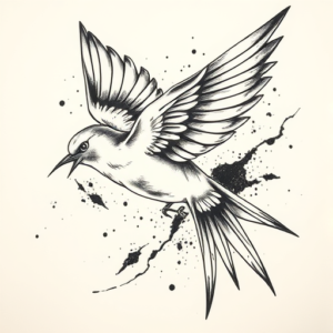 Japanese Swallow Tattoo
