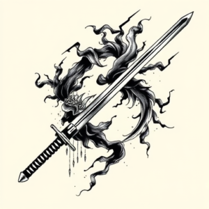 Japanese Sword Tattoo