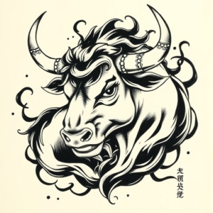 Japanese Taurus Tattoo