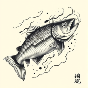 Japanese Trout Tattoo