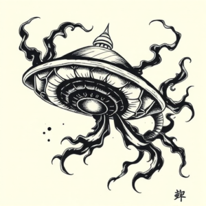 Japanese Ufo Tattoo