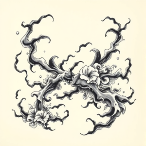 Japanese Unalome Tattoo