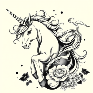 Japanese Unicorn Tattoo