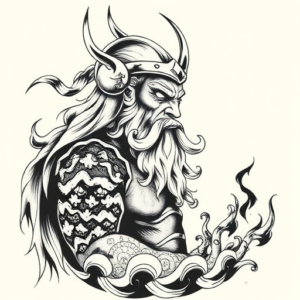Japanese Viking Tattoo