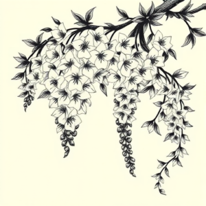 Japanese Wisteria Tattoo