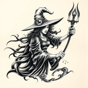 Japanese Witch Tattoo