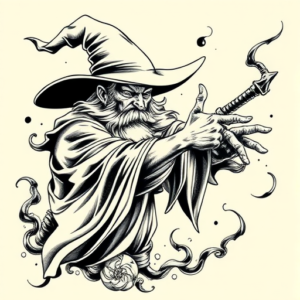Japanese Wizard Tattoo