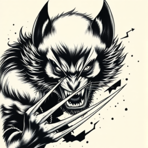 Japanese Wolverine Tattoo