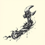 Japanese Wrench Tattoo