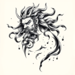 Japanese Zeus Tattoo