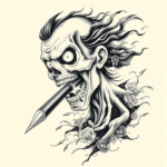 Japanese Zombie Tattoo