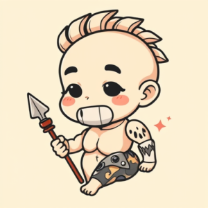 Kawaii Achilles Tattoo