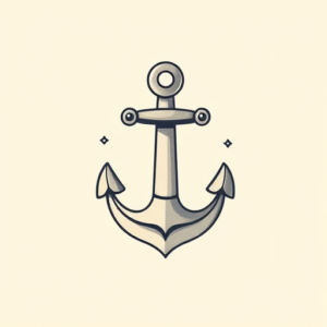 Kawaii Anchor Tattoo
