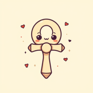 Kawaii Ankh Tattoo