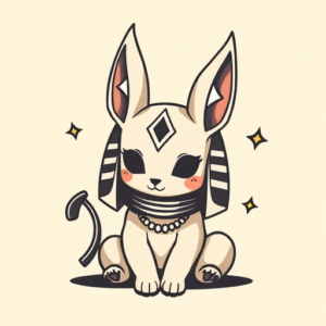 Kawaii Anubis Tattoo