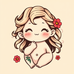 Kawaii Aphrodite Tattoo