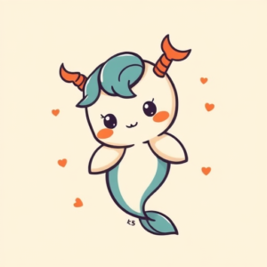 Kawaii Aquarius Tattoo