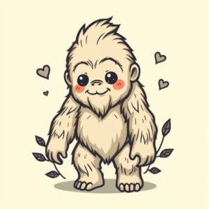 Kawaii Bigfoot Tattoo