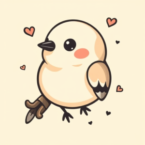 Kawaii Bird Tattoo