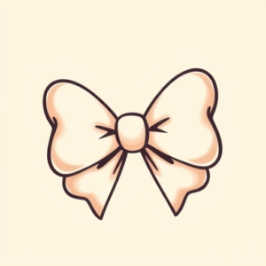 Kawaii Bow Tattoo