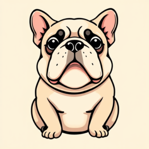 Kawaii Bulldog Tattoo
