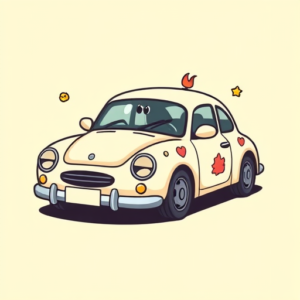 Kawaii Car Tattoo