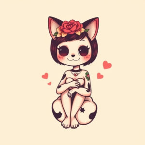 Kawaii Catrina Tattoo