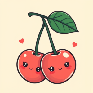 Kawaii Cherry Tattoo